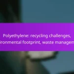 Polyethylene: recycling challenges, environmental footprint, waste management