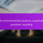 Vinyls: environmental concerns, sustainability practices, recycling